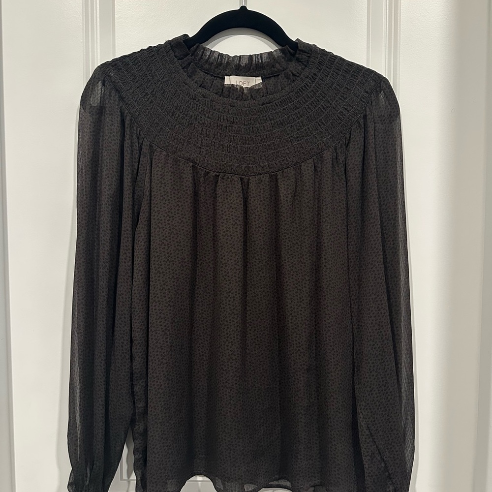 LOFT Textured Blouse
